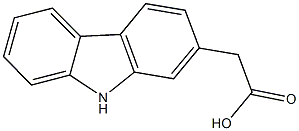 9H-carbazol-2-ylacetic acid Struktur