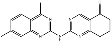 2-[(4,7-dimethylquinazolin-2-yl)amino]-7,8-dihydroquinazolin-5(6H)-one,511514-68-4,结构式