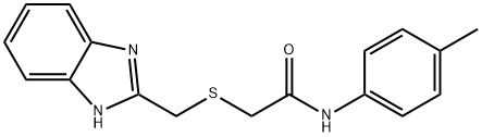 2-[(1H-benzimidazol-2-ylmethyl)sulfanyl]-N-(4-methylphenyl)acetamide Structure