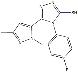 512808-38-7 5-(1,3-dimethyl-1H-pyrazol-5-yl)-4-(4-fluorophenyl)-4H-1,2,4-triazole-3-thiol