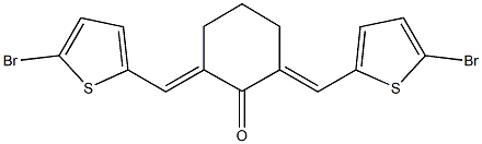 2,6-bis[(5-bromo-2-thienyl)methylene]cyclohexanone Structure
