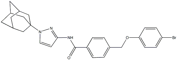 N-[1-(1-adamantyl)-1H-pyrazol-3-yl]-4-[(4-bromophenoxy)methyl]benzamide|