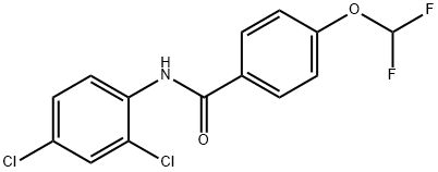 N-(2,4-dichlorophenyl)-4-(difluoromethoxy)benzamide Struktur