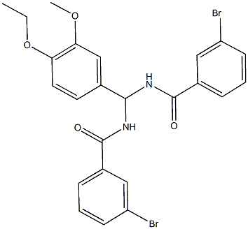 514197-76-3 3-bromo-N-[[(3-bromobenzoyl)amino](4-ethoxy-3-methoxyphenyl)methyl]benzamide