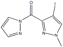 4-iodo-1-methyl-3-(1H-pyrazol-1-ylcarbonyl)-1H-pyrazole Structure