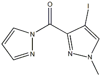 4-iodo-1-methyl-3-(1H-pyrazol-1-ylcarbonyl)-1H-pyrazole 结构式