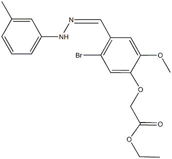514219-53-5 ethyl {5-bromo-2-methoxy-4-[2-(3-methylphenyl)carbohydrazonoyl]phenoxy}acetate