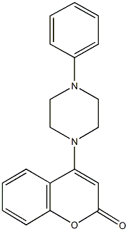 4-(4-phenyl-1-piperazinyl)-2H-chromen-2-one 结构式