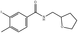3-iodo-4-methyl-N-(tetrahydro-2-furanylmethyl)benzamide 结构式