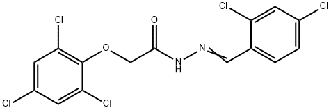 N'-(2,4-dichlorobenzylidene)-2-(2,4,6-trichlorophenoxy)acetohydrazide Structure