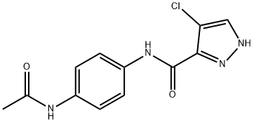 N-[4-(acetylamino)phenyl]-4-chloro-1H-pyrazole-3-carboxamide|