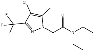 2-[4-chloro-5-methyl-3-(trifluoromethyl)-1H-pyrazol-1-yl]-N,N-diethylacetamide,514801-56-0,结构式