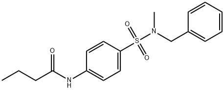 N-(4-{[benzyl(methyl)amino]sulfonyl}phenyl)butanamide|
