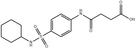 4-{4-[(cyclohexylamino)sulfonyl]anilino}-4-oxobutanoic acid Structure