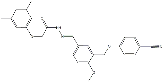 514841-83-9 N'-{3-[(4-cyanophenoxy)methyl]-4-methoxybenzylidene}-2-(3,5-dimethylphenoxy)acetohydrazide