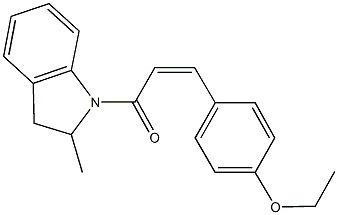 1-[3-(4-ethoxyphenyl)acryloyl]-2-methylindoline,515120-12-4,结构式