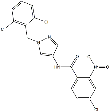 515121-06-9 4-chloro-N-[1-(2,6-dichlorobenzyl)-1H-pyrazol-4-yl]-2-nitrobenzamide