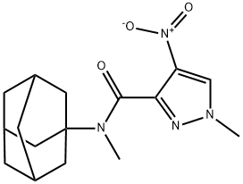 N-(1-adamantyl)-4-nitro-N,1-dimethyl-1H-pyrazole-3-carboxamide|