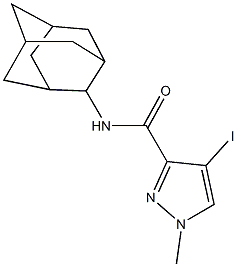 N-(2-adamantyl)-4-iodo-1-methyl-1H-pyrazole-3-carboxamide|