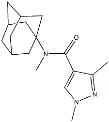 N-(1-adamantyl)-N,1,3-trimethyl-1H-pyrazole-4-carboxamide Structure
