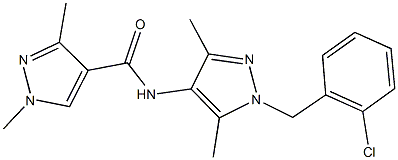 515858-09-0 N-[1-(2-chlorobenzyl)-3,5-dimethyl-1H-pyrazol-4-yl]-1,3-dimethyl-1H-pyrazole-4-carboxamide