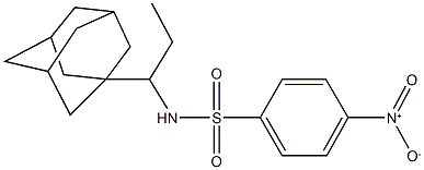 N-[1-(1-adamantyl)propyl]-4-nitrobenzenesulfonamide Struktur