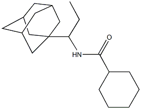 N-[1-(1-adamantyl)propyl]cyclohexanecarboxamide Struktur