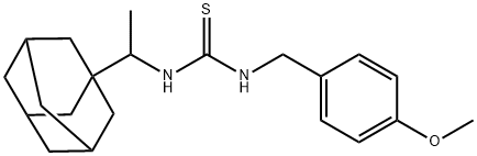 N-[1-(1-adamantyl)ethyl]-N'-(4-methoxybenzyl)thiourea Structure