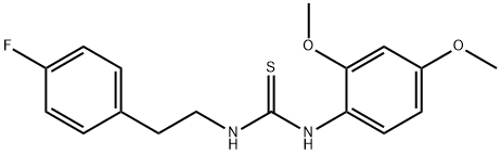 516459-09-9 N-(2,4-dimethoxyphenyl)-N'-[2-(4-fluorophenyl)ethyl]thiourea