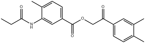 516470-31-8 2-(3,4-dimethylphenyl)-2-oxoethyl 4-methyl-3-(propionylamino)benzoate