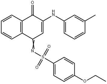 518056-06-9 4-ethoxy-N-(4-oxo-3-(3-toluidino)-1(4H)-naphthalenylidene)benzenesulfonamide