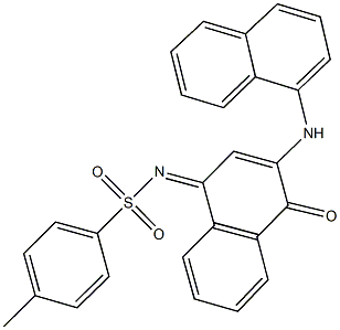4-methyl-N-(3-(1-naphthylamino)-4-oxo-1(4H)-naphthalenylidene)benzenesulfonamide|