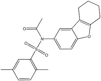 N-acetyl-2,5-dimethyl-N-(6,7,8,9-tetrahydrodibenzo[b,d]furan-2-yl)benzenesulfonamide|