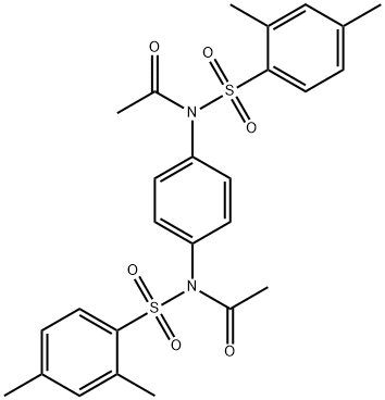 N-acetyl-N-(4-{acetyl[(2,4-dimethylphenyl)sulfonyl]amino}phenyl)-2,4-dimethylbenzenesulfonamide Structure