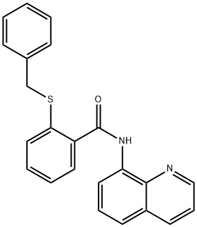 2-(benzylsulfanyl)-N-(8-quinolinyl)benzamide,519044-79-2,结构式
