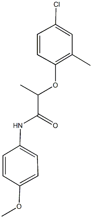 519144-99-1 2-(4-chloro-2-methylphenoxy)-N-(4-methoxyphenyl)propanamide
