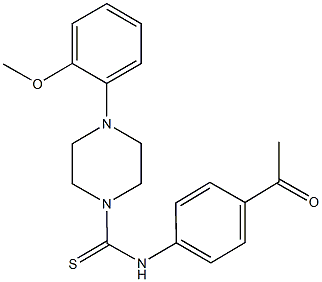 522651-85-0 N-(4-acetylphenyl)-4-(2-methoxyphenyl)-1-piperazinecarbothioamide