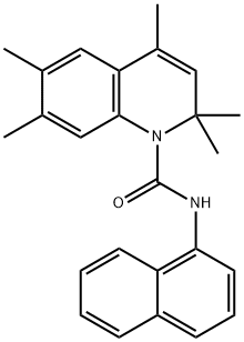 2,2,4,6,7-pentamethyl-N-(1-naphthyl)-1(2H)-quinolinecarboxamide Structure