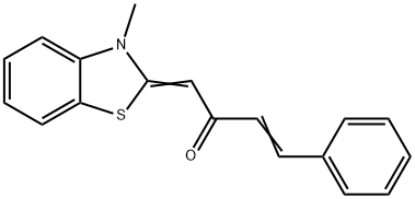 1-(3-methyl-1,3-benzothiazol-2(3H)-ylidene)-4-phenyl-3-buten-2-one Structure
