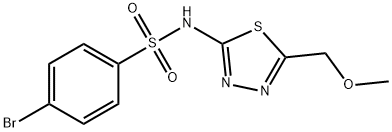524676-85-5 4-bromo-N-[5-(methoxymethyl)-1,3,4-thiadiazol-2-yl]benzenesulfonamide