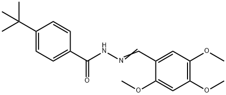 4-tert-butyl-N'-(2,4,5-trimethoxybenzylidene)benzohydrazide Struktur