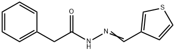 2-phenyl-N'-(3-thienylmethylene)acetohydrazide Struktur