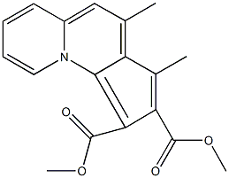 dimethyl 3,4-dimethylcyclopenta[c]quinolizine-1,2-dicarboxylate 结构式