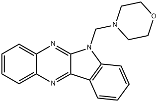 6-(4-morpholinylmethyl)-6H-indolo[2,3-b]quinoxaline Structure