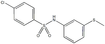 532409-38-4 4-chloro-N-[3-(methylsulfanyl)phenyl]benzenesulfonamide