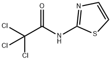 N-(チアゾール-2-イル)-2,2,2-トリクロロアセトアミド 化学構造式