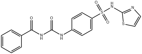 4-{[(benzoylamino)carbonyl]amino}-N-(1,3-thiazol-2-yl)benzenesulfonamide,534560-71-9,结构式
