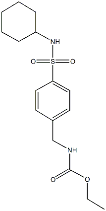 ethyl 4-[(cyclohexylamino)sulfonyl]benzylcarbamate Struktur