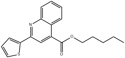 pentyl 2-(2-thienyl)-4-quinolinecarboxylate|