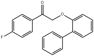 2-([1,1'-biphenyl]-2-yloxy)-1-(4-fluorophenyl)ethanone,540520-48-7,结构式